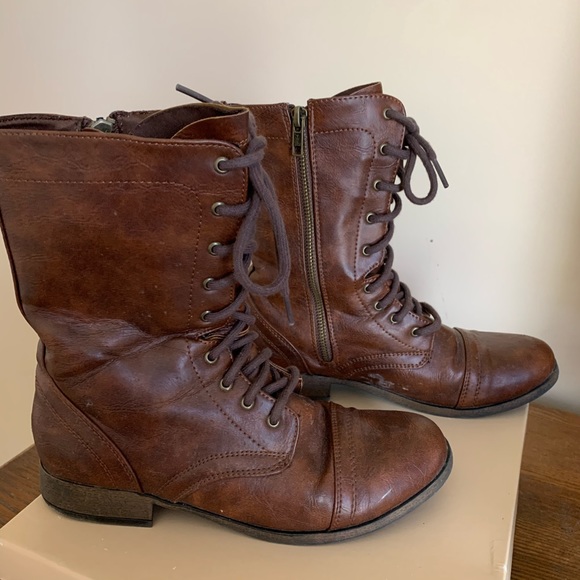 Mossimo Supply Co. Shoes - Mossimo Brown Combat Boots